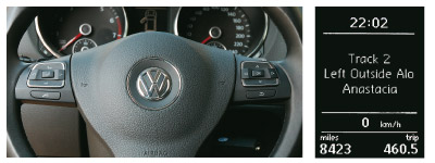 El interface para VW de Alpine soporta los controles de los mandos en el volante original