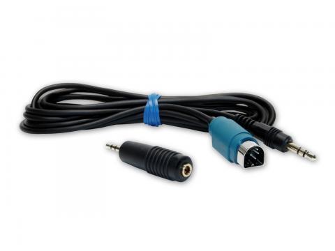 HQRP Mini Jack Full Speed Cable Adapter for Alpine iDA-X100 CDE-9881R iDA-X200 CDE-9881RB Head Unit iDA-X300 HQRP Coaster