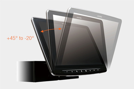 iLX-F903D - Ángulo de pantalla ajustable