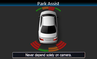 El interface para VW de Alpine permite mantener la visualización de los sensores de aparcamiento