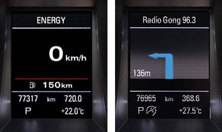Audi A5 - X703D-A5: Driver Information Display